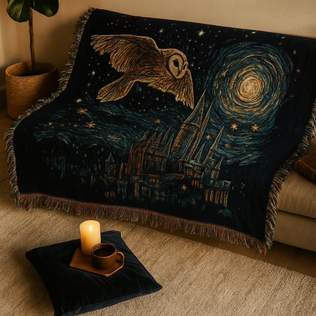 harry potter luxury woven blanket showcase ny krugoni lifestyle